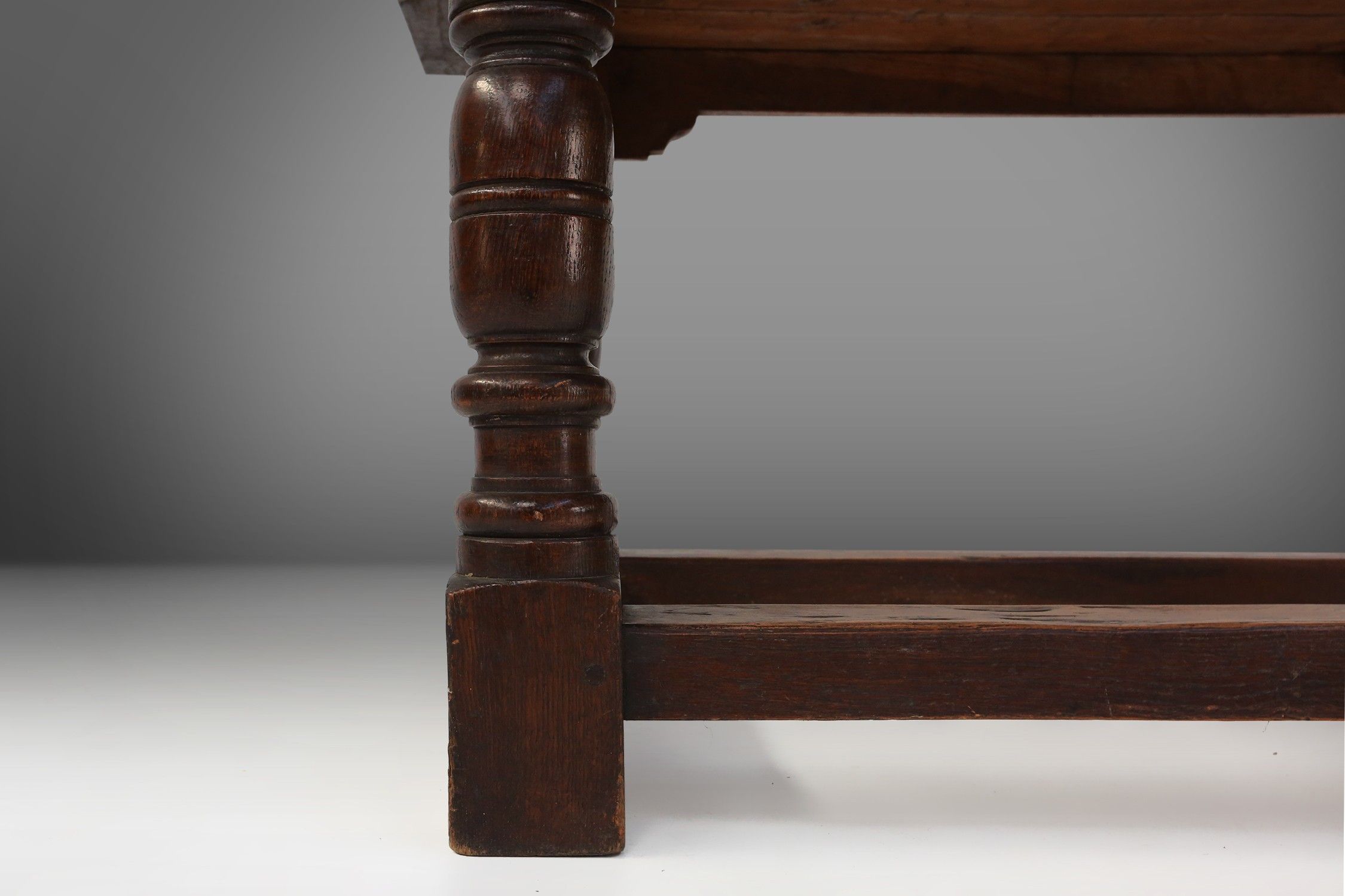 Antique solid Oak Table, France, 1850sthumbnail